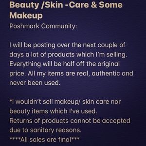 Skin-Care/Make up & Hair products